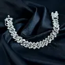 dimond cut cuban link bracelet for men women full cubic zirconia iced out curb chain braclet bling hip hop jewellry