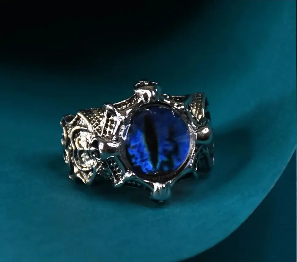 Antique finish shiva third eye finger ring (1pc)