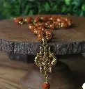 Om Shiva Trishool Rudraksha Necklace 54 Beads