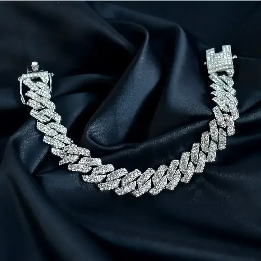 dimond cut cuban link bracelet for men women full cubic zirconia iced out curb chain braclet bling hip hop jewellry